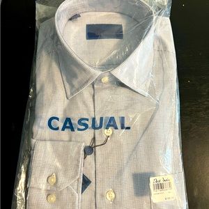 David Donahue men’s casual dress shirt. Brand new, still in original packaging.